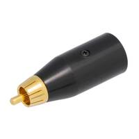 RCA PLUG TO 3P. MIC MALE, GOLD PLATED