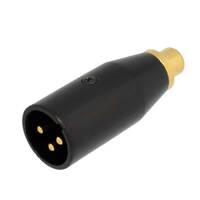 RCA JACK TO 3P MIC MALE, GOLD PLATED