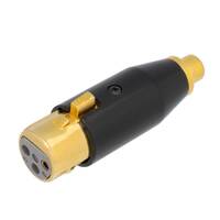 RCA JACK TO 3P MIC FEMALE, GOLD PLATED