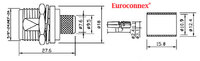 LMR400, N Female BULKHEAD Crimp type, PTFE (1P/BAG)