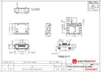 MICRO USB B DE 5P., PER CIRCUIT IMPRES