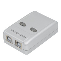Commutateur USB 2x1 pour Partager Imprimante/Dispositif avec Contrôle Manuel et Logiciel