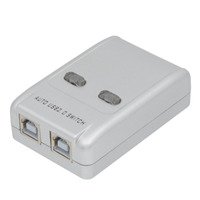 Conmutador USB 2x1 para Compartir Impresora/Dispositivo con Control Manual y Software