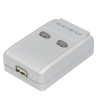 USB 2x1 Printer/Device Sharing Switch with Manual and Software Control