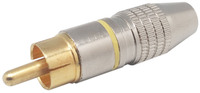Ver informacion sobre Metal RCA Phono Plug, 6mm cable, Yellow