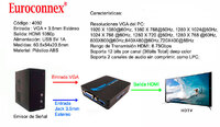 Convertidor VGA + Audio 3.5mm estéreo a HDMI