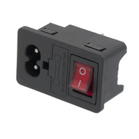 Ver informacion sobre IEC C7 Chassis Mount Base with Red Indicator Light and 10A Fuse