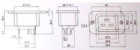 Base alimentation C19 Femelle 16A