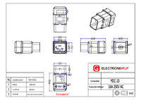 C20 - Male Connector 16A