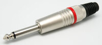 Ver informacion sobre 6.4mm Mono Plug, Red Stripe