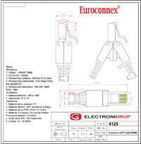 Connector RJ45 Cat.6 a pressió