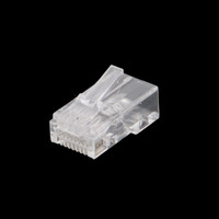 UTP CAT.6 RJ45, cable pass through