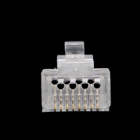 UTP CAT.6 RJ45, cable pass through