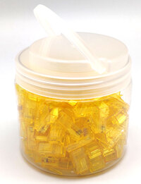 UPT Cat.6 RJ45, Without guides, 100pcs/pot, Yellow