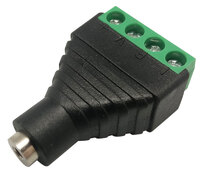 2.5mm audio stereo connector to 4-pinterminal with screw