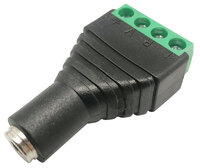 3.5mm audio stereo connector to 4-pinterminal with screw
