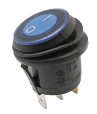 Ver informacion sobre 3P. Round Waterproof Switch ON-OFF, Blue