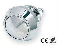 12mm. round, pushbutton, with 2 screw pin