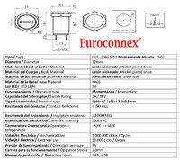 Pulsador Anti-vandálico, OFF-(ON) SPST