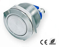 Ver informacion sobre 19mm. self reset flat pushbutton with 2 screw pin