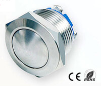 Ver informacion sobre 19mm. self reset round pushbutton with 2 screw pin