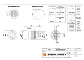 Seta de emergencia 28mm, acero inoxidable 22mm SPDT