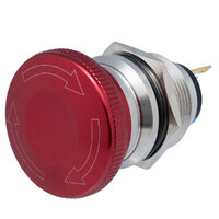 Ver informacion sobre Emergency switch 32mm, stainless steel 22mm SPDT