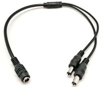 Ver informacion sobre 2-Way DC Y splitter cable, 40cmInput:22AWG;Output:27AWG;