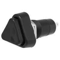 Pushbutton switch, OFF-(ON), 125V/3A BLACK