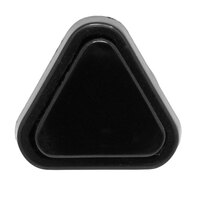 Pulsador triangular OFF-(ON), 125V/3A NEGRO