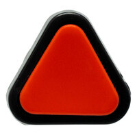 Bouton poussoir triangulaire OFF-(ON), 125V/3A Rouge