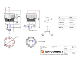 Interruptor ON-0FF 3A 250V, LED vermell