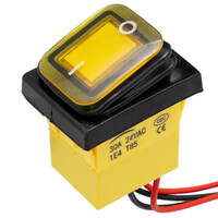 Interruptor IP68 DPST ON-OFF 220V/30A, Groc amb LED