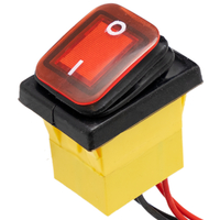 Switch IP68 DPST ON-OFF 24V/30A, Red LED