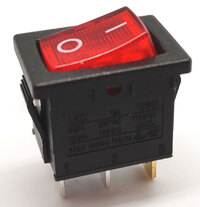 3P ILLUMINATED Rocker Switch (SPST) ON-OFF