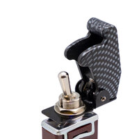 Toggle Switch Cap Safety Guard, carbon fiber