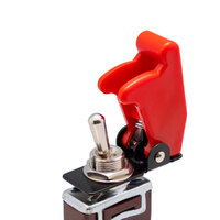 Toggle Switch Cap Safety Guard, red