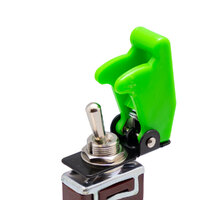 Toggle Switch Cap Safety Guard, green