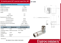 90º N Mâle serrer pour 1/2" Superflexible Cable