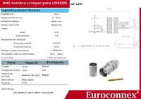 LMR200, BNC Hembra crimpar