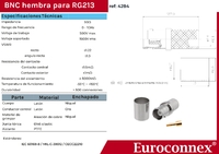 RG-213, BNC Femelle à sertir