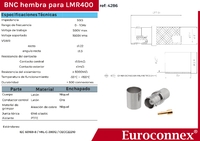 LMR400, BNC Female crimp type