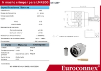 LMR200, N Male Crimp type, PTFE (1P/BAG)