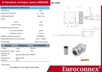 LMR240, N Femelle à Sertir, PTFE