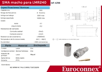 LMR240, SMA Mascle Crimpar