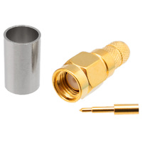 LMR240, SMA Male Crimp type, Gold Plated (1P/BAG)