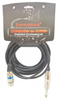 XLR HEM.- 6,35 MONO MA., 5,0m.