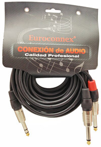 Ver informacion sobre 6,35mm St. Plug to 2x6,35mm Mono Plug, 10m.