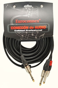 Ver informacion sobre 6,35mm St. Plug to 2x6,35mm Mono Plug, 15m