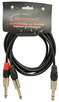 Ver informacion sobre 6,35mm St. Plug to 2*6,35mm Mono Plug, 3m.